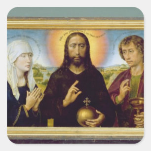 Das Braque Familien-Triptychon, Johannes Quadratischer Aufkleber