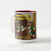 Das Braufest ist das Beste: Zweifarbige Tasse (Vorderseite Links)