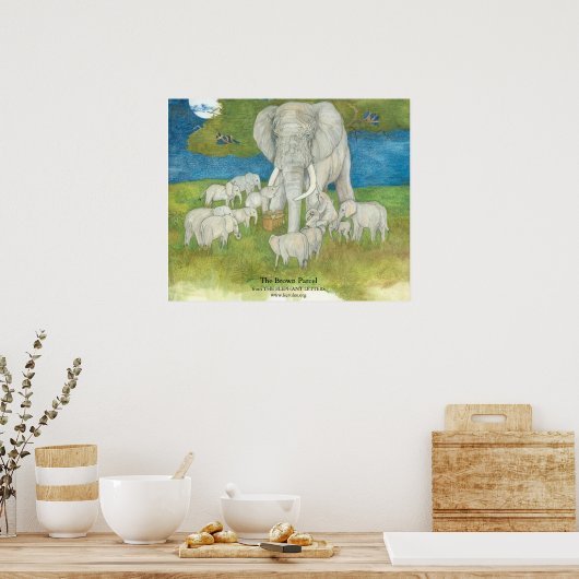 Das braune Päckchen-Poster Poster (Küche)