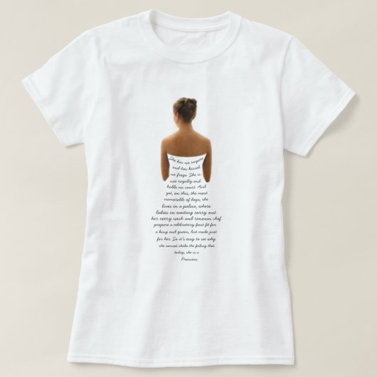 Das Braut-Zitat T-Shirt (Design vorne)