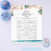 Das Brautparty Bingo Beach Theme Flyer (Einzeln)