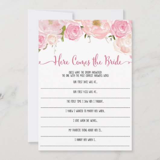 Das Brautparty der Blumen kommt hier zum Brautspie (Vorderseite)