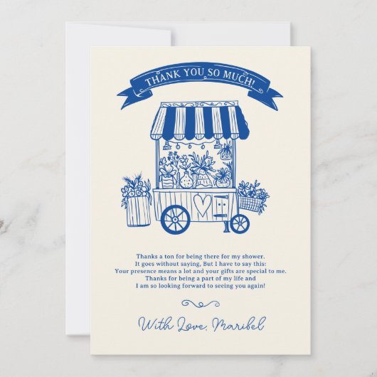 Das Brautparty der Blütenblätter vom Markt Dankeskarte (Vorderseite)