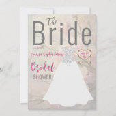 Das Brautparty der Braut Einladung (Vorderseite)