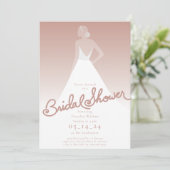 Das Brautparty der Braut Einladung (Stehend Vorderseite)