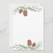 Das Brautparty der Jahreszeit Robin Winter Berries Einladung (Rückseite)