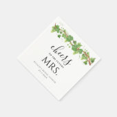 Das Brautparty der Kellerei für die Zukunft Serviette (Ecke)