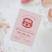 Das Brautparty der Knot Coquette Cherry Cake Einladung