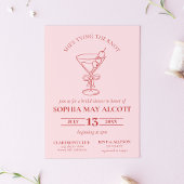 Das Brautparty der Knot Coquette Martini Einladung
