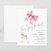 Das Brautparty der Knot-Pink-Kuh-Politik (Vorne/Hinten)