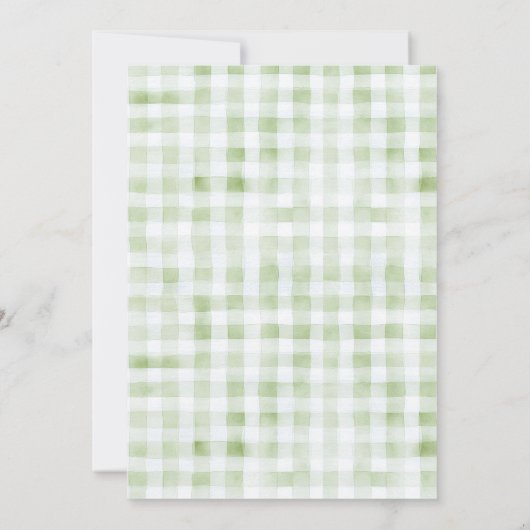 Das Brautparty der Landwirte auf dem Markt Einladung (Rückseite)