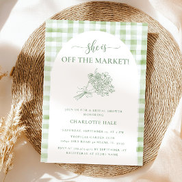 Das Brautparty der Landwirte auf dem Markt Einladung