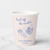 Das Brautparty der Marktklemme Pappbecher (Rückseite)