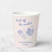 Das Brautparty der Marktklemme Pappbecher (Vorderseite)