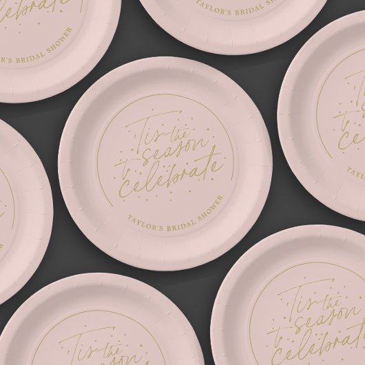 Das Brautparty der Saison Taupe Pappteller