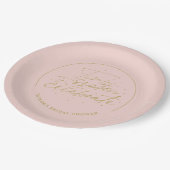 Das Brautparty der Saison Taupe Pappteller (Schrägansicht)