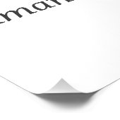 Das Brautparty der weißen Bow-Blüte des Knotens Poster (Ecke)