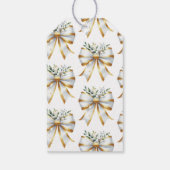 Das Brautparty der weißen Bow des Knotens Geschenkanhänger (Rückseite)