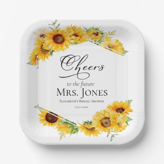 Das Brautparty der Zukunft Pappteller (Vorderseite)