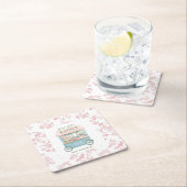 Das Brautparty des Blumenhandels-Bauern ist neu Rechteckiger Pappuntersetzer (Vor Ort)