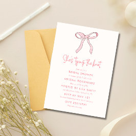 Das Brautparty des Knot-Coquette-Bows Einladung