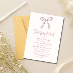 Das Brautparty des Knot-Coquette-Bows Einladung