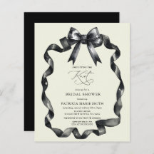 Das Brautparty des Knotens mit schwarzem Bug