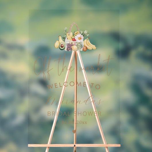 Das Brautparty des Marktes Acrylschild (Neutral)