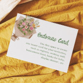 Das Brautparty des Marktes Begleitkarte