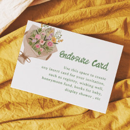 Das Brautparty des Marktes Begleitkarte