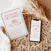 Das Brautparty des Marktes, der Bauernmarkt Einladung