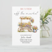 Das Brautparty des Marktes Einladung (Stehend Vorderseite)