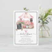 Das Brautparty des Marktes Einladung (Stehend Vorderseite)