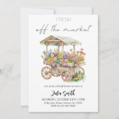 Das Brautparty des Marktes Einladung (Vorderseite)