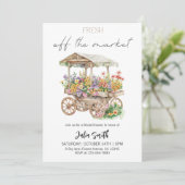 Das Brautparty des Marktes Einladung (Stehend Vorderseite)
