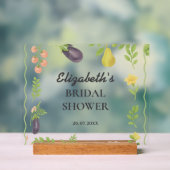 Das Brautparty des Marktes für die Bauern frisch v Acrylschild (Neutral)