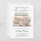 Das Brautparty des Marktes für die Bauern frisch v Einladung (Vorderseite)