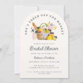 Das Brautparty des Marktes für die Bauern frisch v Einladung (Vorderseite)