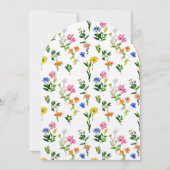 Das Brautparty des Marktes für die Bauern frisch v Einladung (Rückseite)