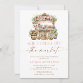 Das Brautparty des Marktes für die Bauern frisch v Einladung (Vorderseite)