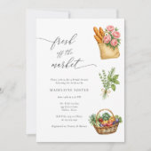 Das Brautparty des Marktes für die Bauern frisch v Einladung (Vorderseite)