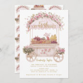 Das Brautparty des Marktes für die Bauern frisch v Einladung (Vorne/Hinten)