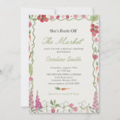 Das Brautparty des Marktes für die Bauern frisch v Einladung (Vorderseite)