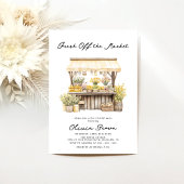 Das Brautparty des Marktes für die Bauern frisch v Einladung