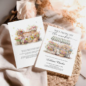 Das Brautparty des Marktes für die Bauern frisch v Einladung