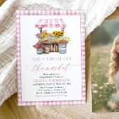 Das Brautparty des Marktes für die Bauern frisch v Einladung