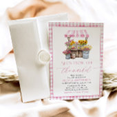 Das Brautparty des Marktes für die Bauern frisch v Einladung