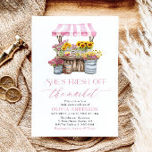 Das Brautparty des Marktes für die Bauern frisch v Einladung