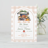 Das Brautparty des Marktes für die Bauern frisch v Einladung (Stehend Vorderseite)