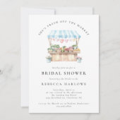 Das Brautparty des Marktes für die Bauern frisch v Einladung (Vorderseite)